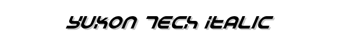 Yukon Tech Italic font